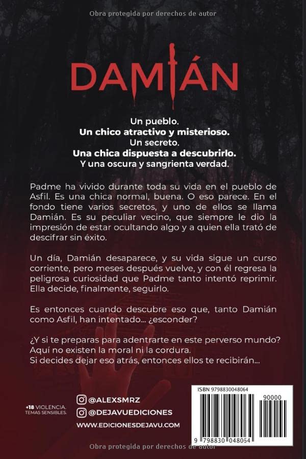 DAMIÁN UN SECRETO OSCURO Y PERVERSO