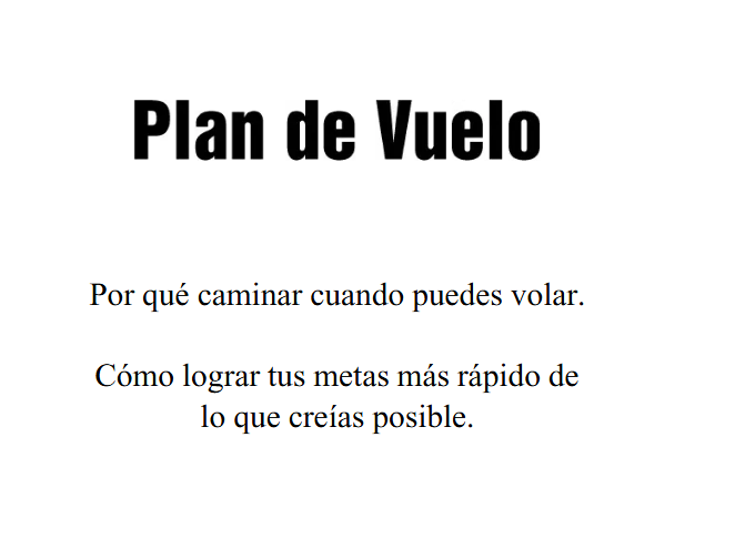 Plan de Vuelo