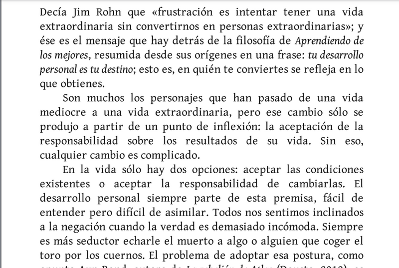 Aprendiendo de los mejores 3: Tu desarrollo personal es tu destino (Alienta)