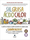 Sal, grasa, ácido, calor